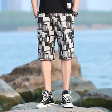 Для мужчин's повседневное хлопок Камуфляж Рабочие шорты для женщин новые летние модные свободные спортивные мужские шорты