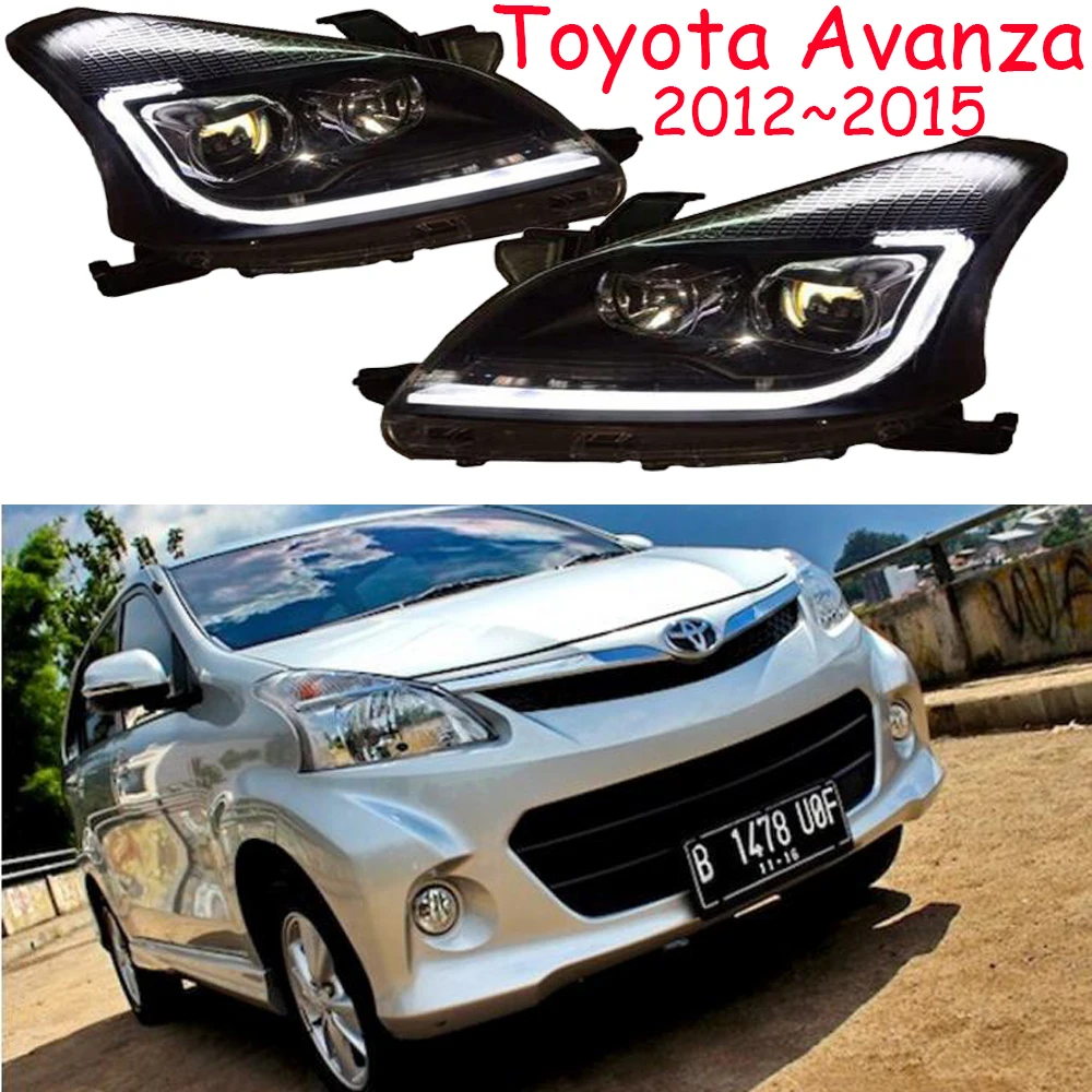 

Car Styling head lamp For Avanza headlight 2012~2015 DRL Bi-Xenon Lens hi LO Avanza taillight