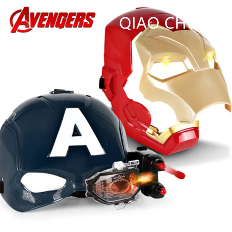 

Avengers:Infinity War Captain America Iron Man Tony Stark With LED Light PVC Action Figure Collection Model Toy 22CM L1415
