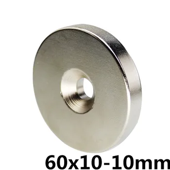 

60*10 NdFeB Lifting Ring Magnet Dia. 60x10 mm with M10 Screw Countersunk Hole 10 mm Neodymium Rare Earth Permanent Magnet