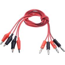 Lead-Connector Probe Measure-Tool Multimeter Crocodile-Clip Test-Cable Banana-Plug Dual-Tester