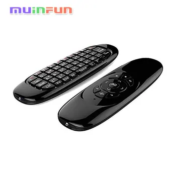 

Fly Air Mouse C120 2.4GHz Wireless Remote Control T10 with 3D Gyro Motion Gyroscope Mini Keyboard For PC Android TV Box XBMC