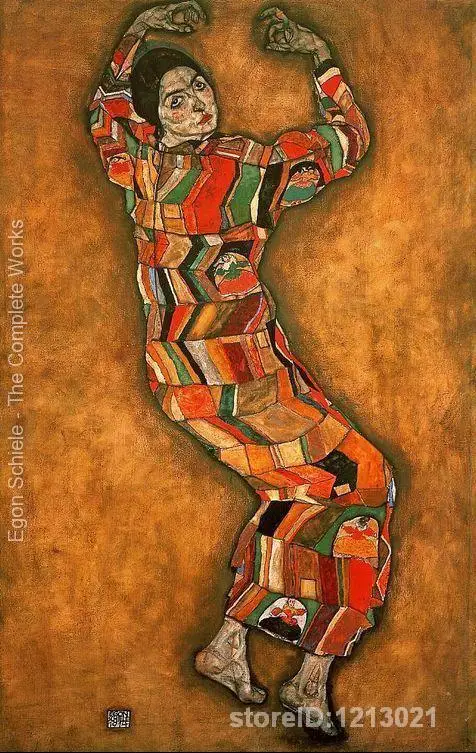 paintings by Egon Schiele Portrait Of Friederike Maria Beer Home Decor Hand-painted High quality | Дом и сад