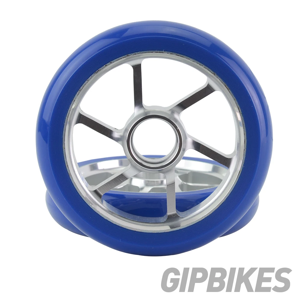 

Stunt Scooter Wheels High elasticity PU Aluminium Alloy Steel Hub Scooter Wheel High elasticity Steel Hub Wheels 110mm 125mm