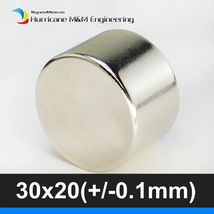 

NdFeB Magnet Disc Dia. 30x20 (+/-0.1mm) Precision Magnet Neodymium Round Magnets Cylinder Sensor Rare Earth Magnets