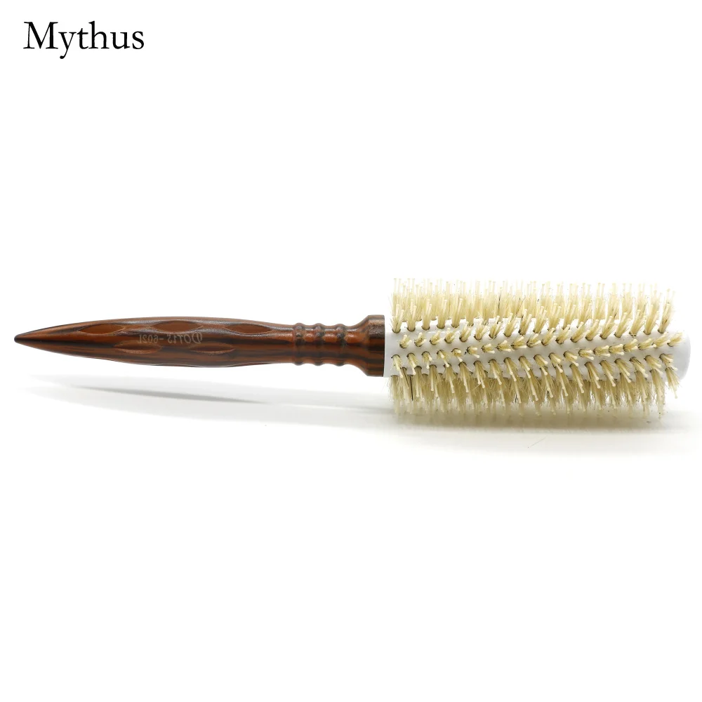 Mythus 3 размера салонная щетка для кудрявых волос Антистатическая деревянная круглая щетка для парикмахерских нейлоновых и бамбуковых волокон парикмахерские щетки