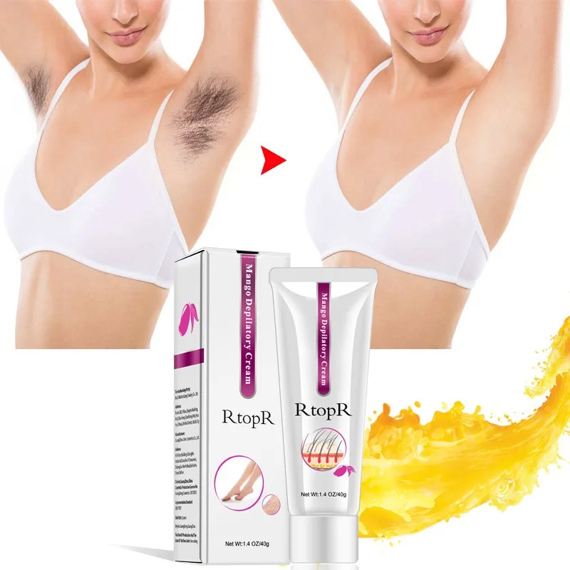 Mango Depilatory Cream Body Painless Effective Hair Removal Cream Men Women Whitening Hand Leg Armpit Hair Loss Product 2018 new