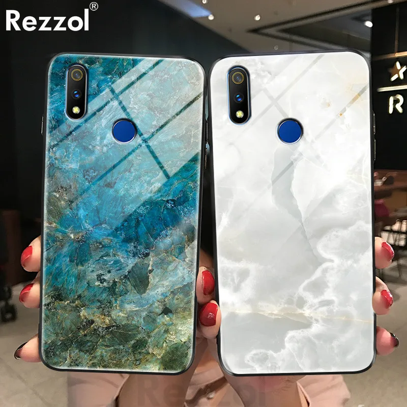 

Marble Texture Glass Case For Meizu Note 9 16s Phone Case Soft Frame Hard GlossyTempered Glass Back Cover For Meizu Note9