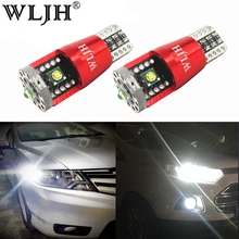 WLJH 2x уникальный Canbus Error free радиатора 15 Вт 500lm T10 W5W светодиодный светильник Cree XPE Led чип лампа для Авто Грузовик белый 12 V-30 V