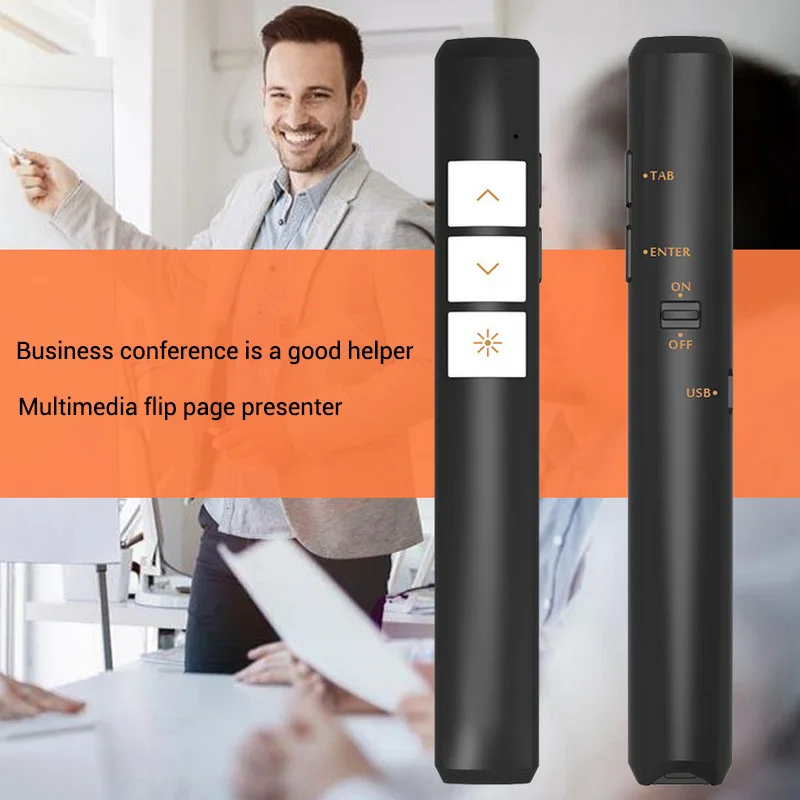 USB 2.4Ghz Wireless Remote Control Presenter PPT with Red Laser Pointer Pen for Powerpoint Presentation Remote Universal USB 2.4Ghz Wireless Remote Control Presenter PPT with Red Laser Pointer Pen for Powerpoint Presentation Remote Universal
