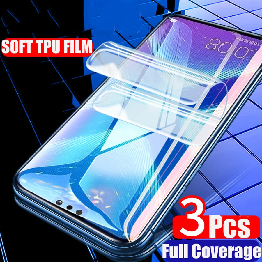 

3Pcs 3D Silicone Soft TPU Hydrogel Sticker Film Front Full Screen Protector For Huawei Honor 20 Pro View 20 10 Play 8x Max 9 10