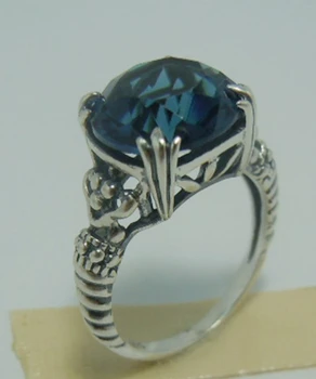 

Free shipping DIY customizable new fashionable ancient silver ring ball