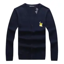 Новинка бренд big horse мужские вязаные свитера с длинным рукавом и v-образным вырезом хлопок мужские вязаные пальто Повседневная модная мужская одежда