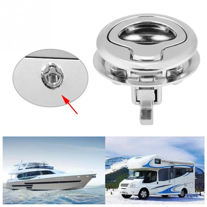 

Stainless Steel Flush Pull Slam Latch Hatch 12 Inch Door for RV Marine Boat Suitable for Southco M1-43