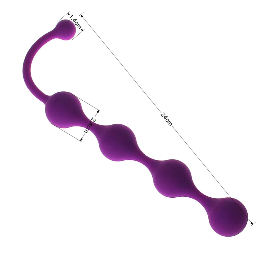 hh069e Anal Fantasy Grip Silicone Anal Beads   (4)