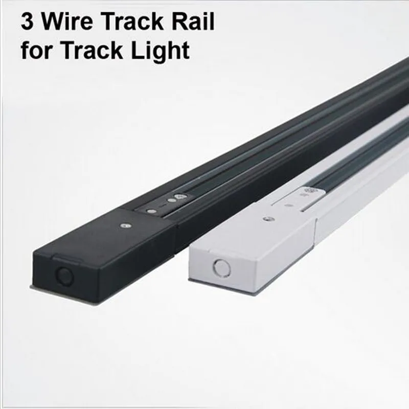 1m LED Track Light Rail 3 Wire Track Lighting Fixture Rail For Track