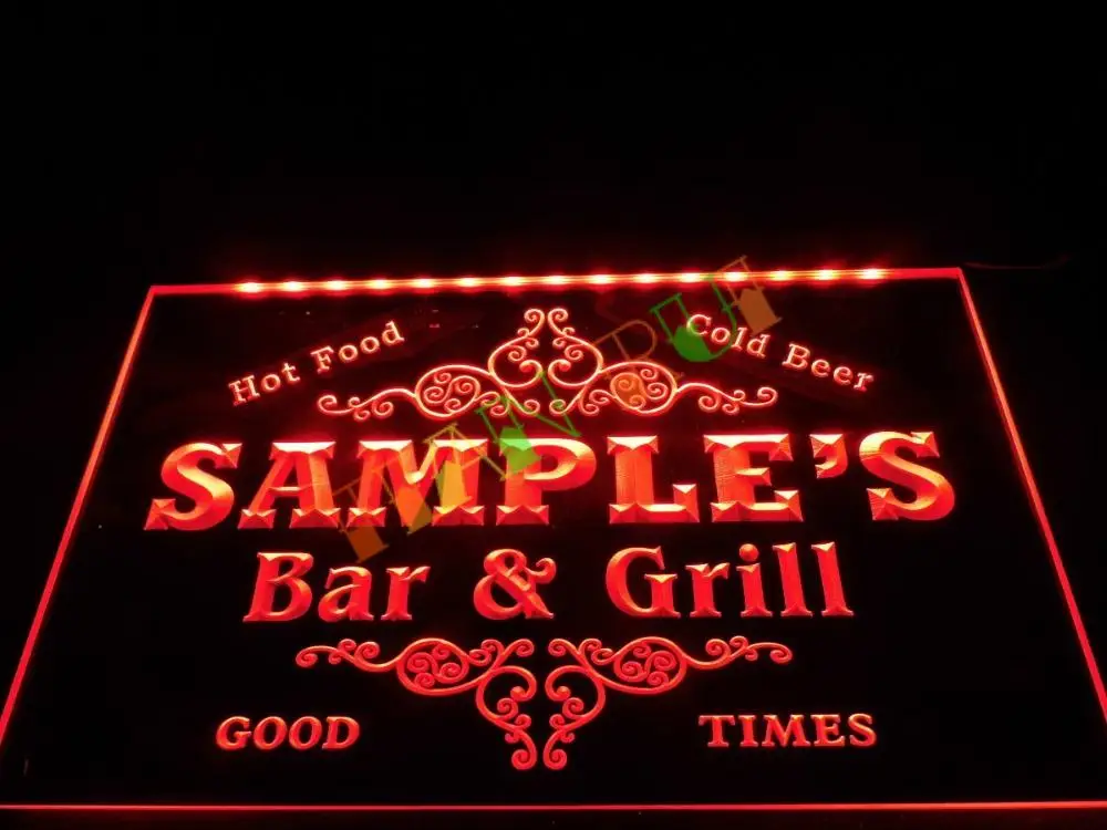 u45481-b TRANTER Family Name Bar /& Grill Home Decor Neon Light Sign