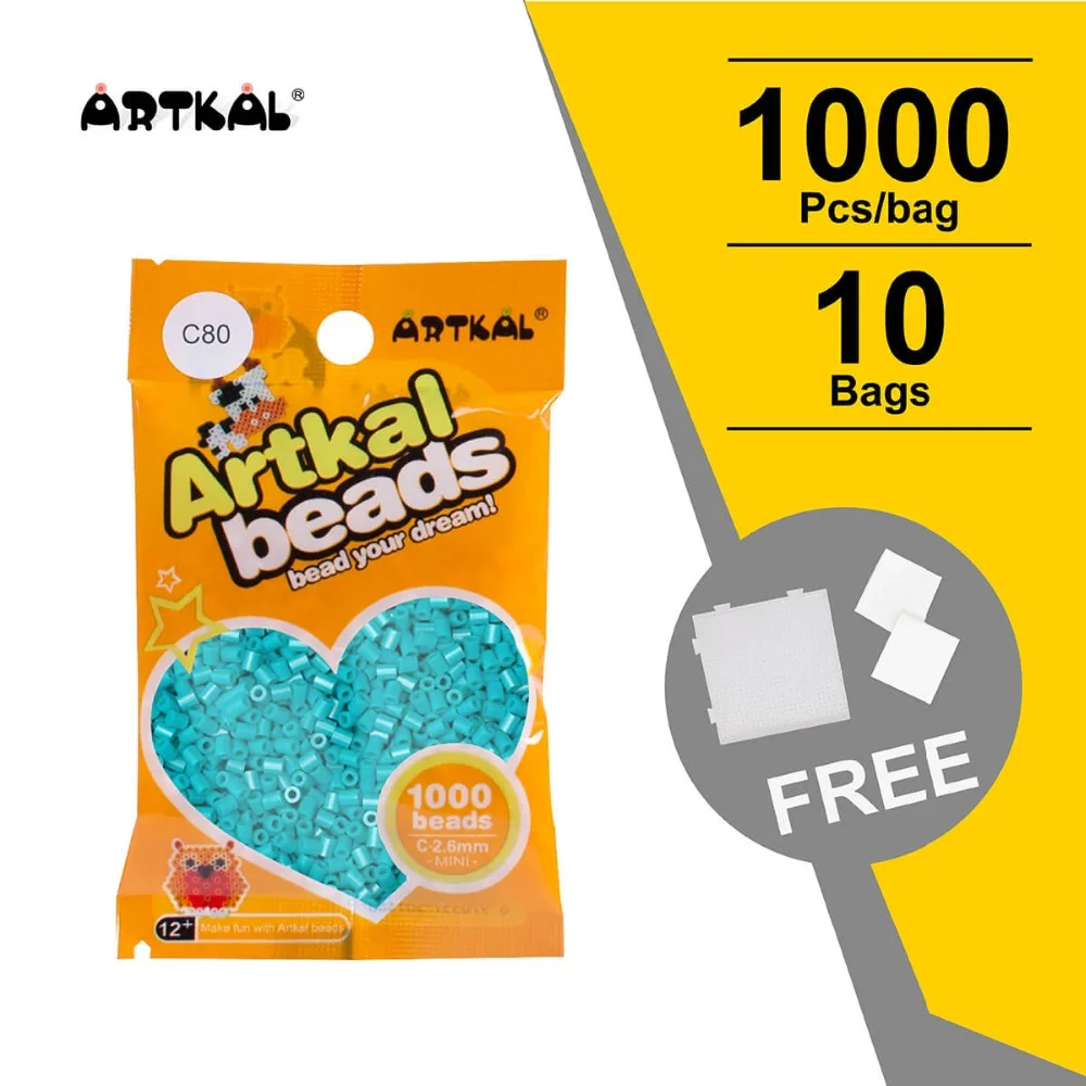 10 пакетов Artkal Fuse Beads Mini C 2.6mm детские игрушки ювелирные изделия для