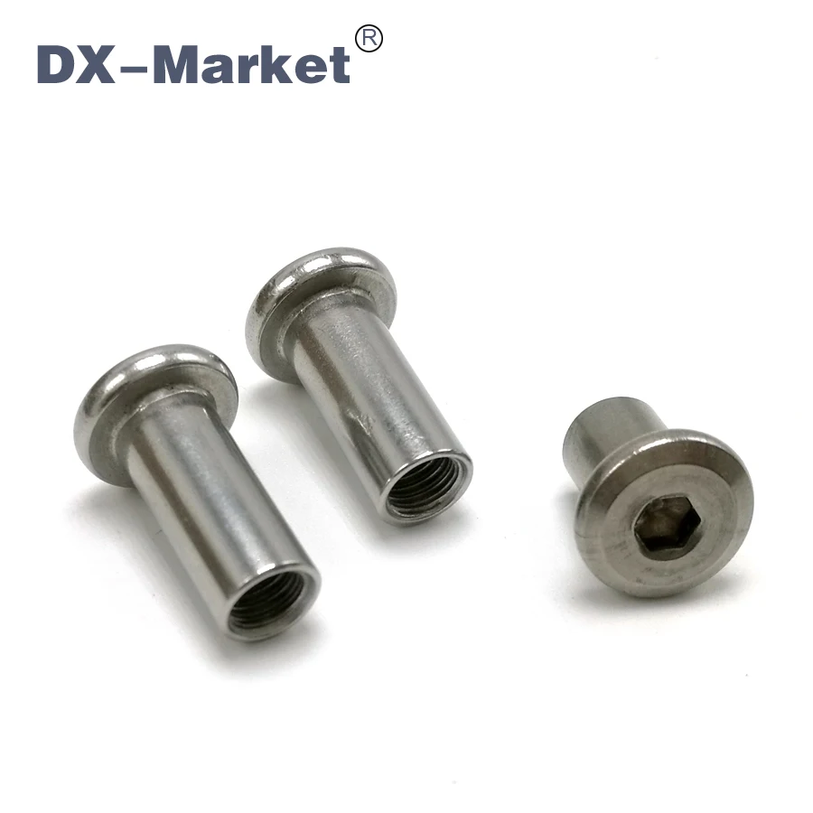 Buy M6*10 , 20pcs stainless steel female end nuts