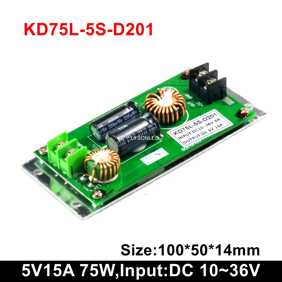 

5v 15a 75w Bus Led Message Display Power Supply , 24vdc Input Voltage Support Taxi Led Moving Text Signs Power Supply