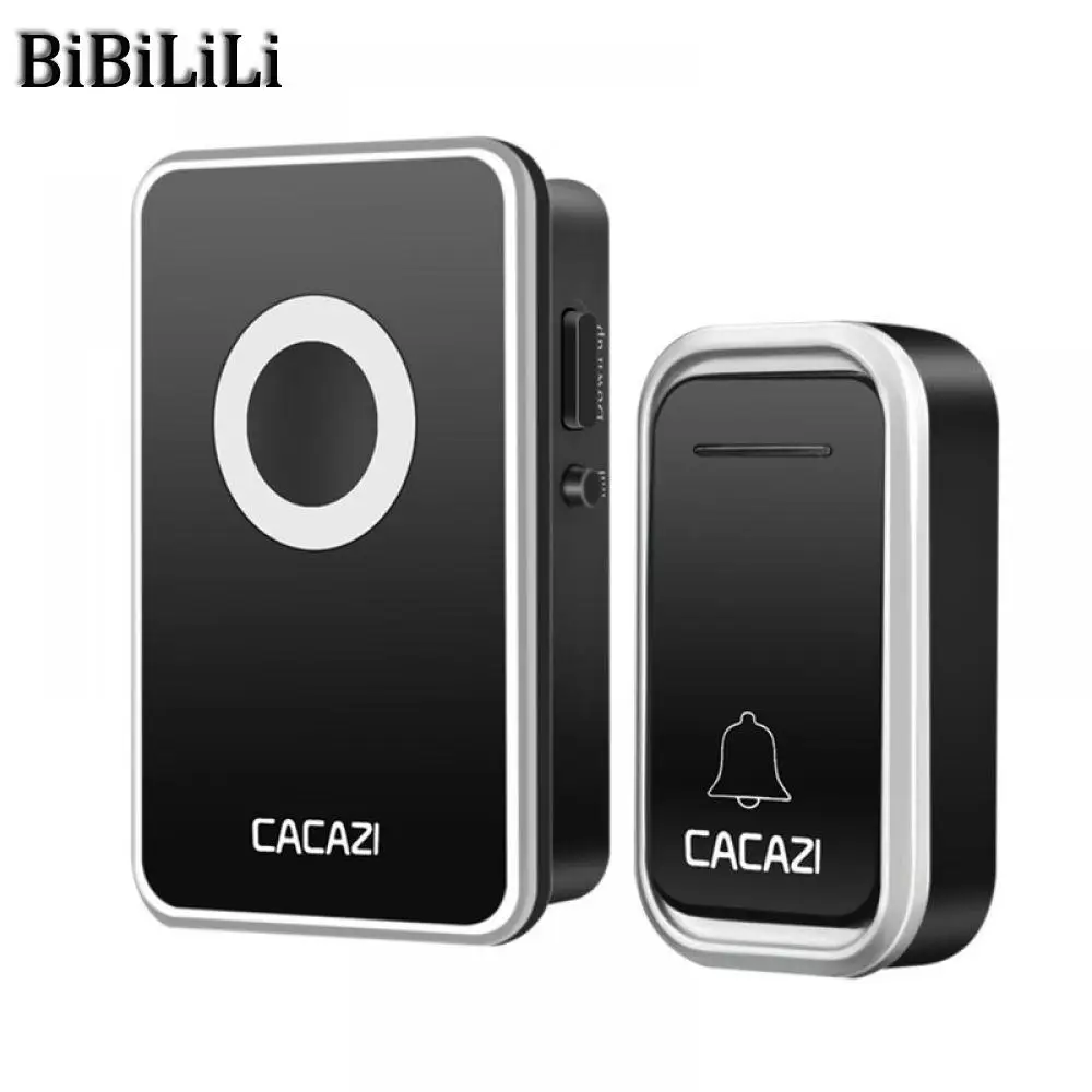 

New Waterproof Home Wireless Doorbell 300M Remote LED Light Calling Bell Battery Control Button 38 Songs 3 Volume US EU Plug