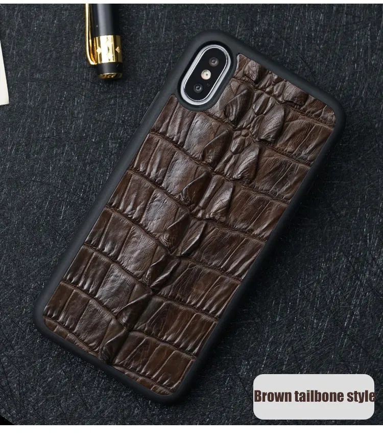 Case de Couro de Crocodilo para Iphone Capa para Iphone Cases de Telefone Genuíno Max - 7 8 6 5 Plus s Luxo 2020 100% x xr xs Mod. 137495 15 para iphone x xr xs max capa