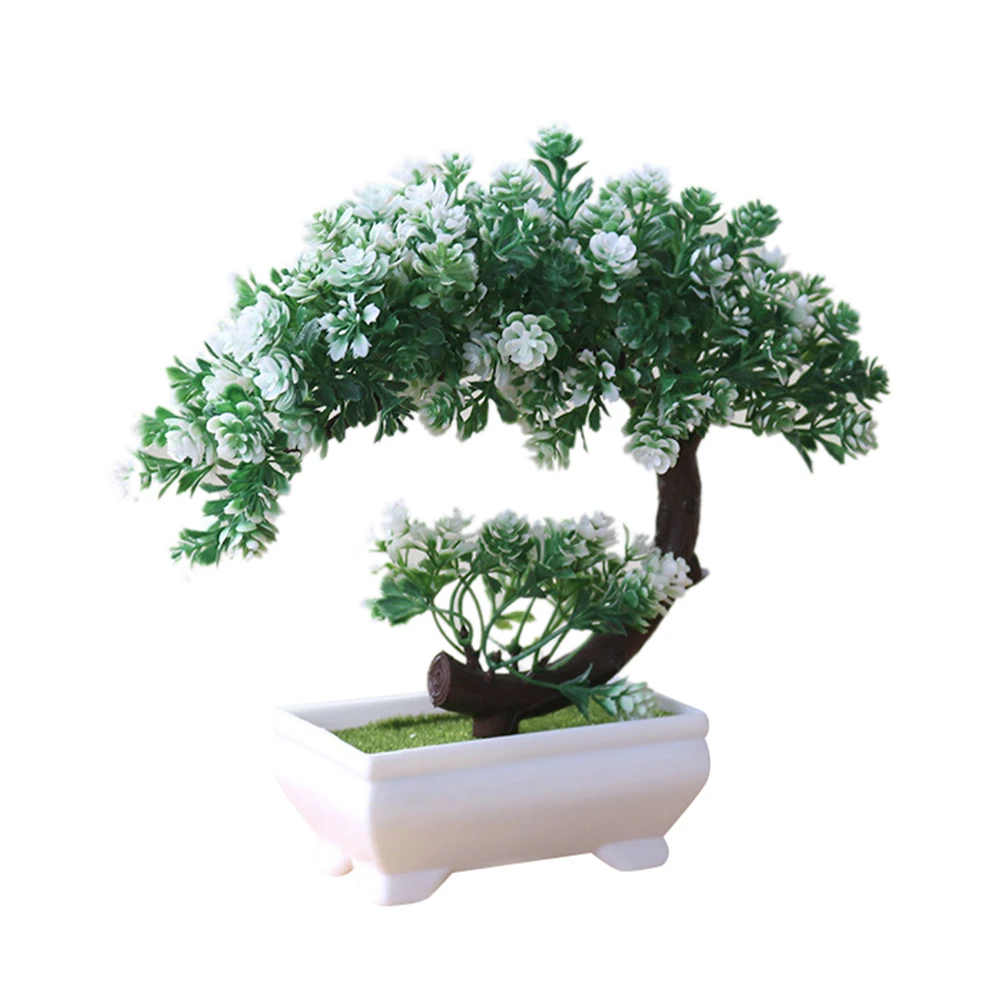 1 шт. модные искусственные горшочки бонсай дерево искусственное растение стол орнамент домашний декор искусственные цветы