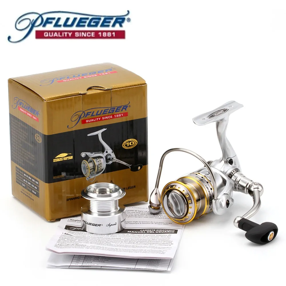 Катушка для спиннинга Close out Pflueger 8225MGX 5 2: 1 Передаточное отношение 9 + 1BB 6кг