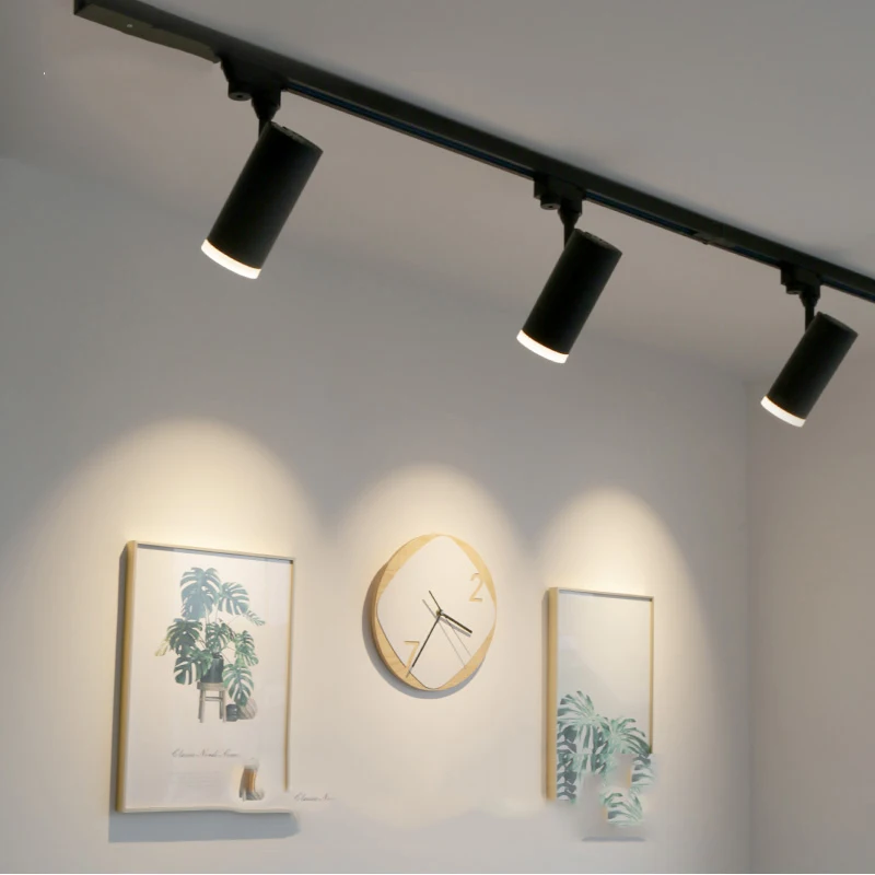 Современный AC85-265 5 Вт Светодиодный точечный светильник для гостиной, спальни, светодиодный потолочный светильник, магазин, выставочный зал, домашний рельсовый светильник, направляющая лампа