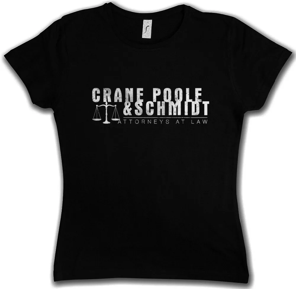 CRANE POOLE &amp SCHMIDT WOMEN T-SHIRT Boston Attorneys at Law Legal Sign Logo | Женская одежда
