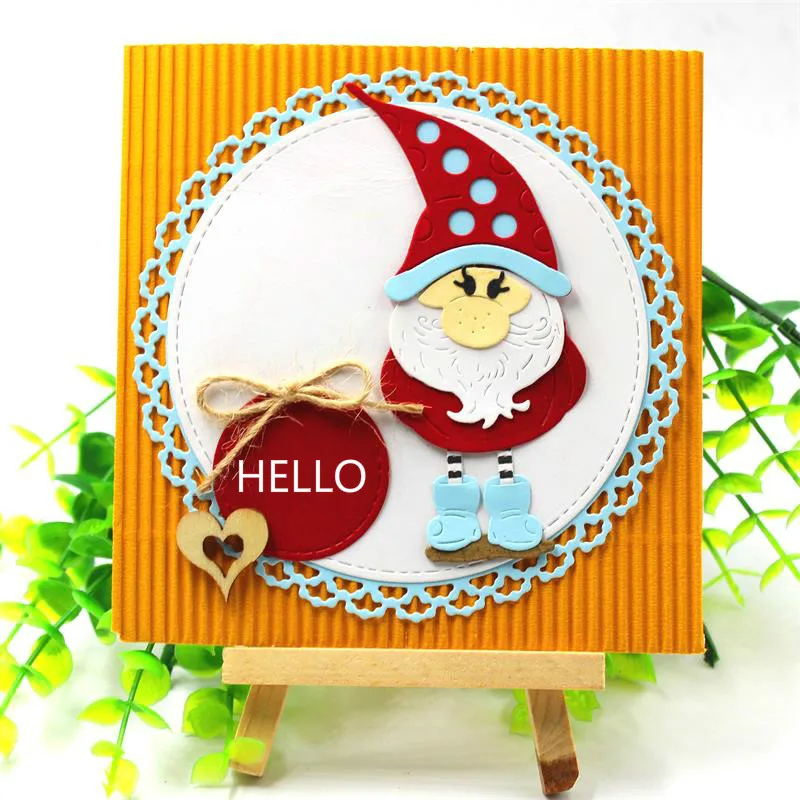 

VAWRTG Christmas Santa Claus Metal Cutting Dies Stencils for DIY Scrapbooking/photo album Decorative DIY Paper Cards