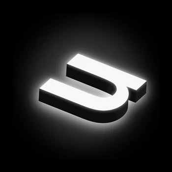 

3D LED Outdoor House Address Light Indoor Wall Light Shop Sign Light Advertising letter light Waterproof 12cm White