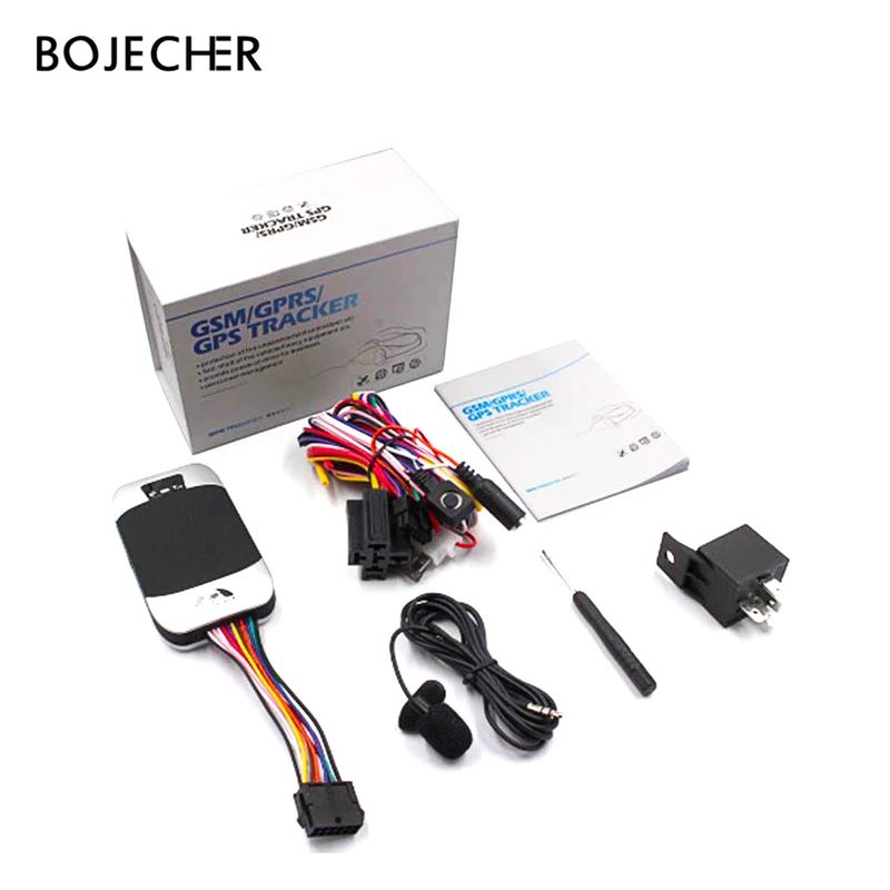BOJECHER GPS Tracker Car gps Locator Coban Waterproof GSM GPRS Real time Tracking Device SMS TK303F Vehicle Tracker Shock Alarm