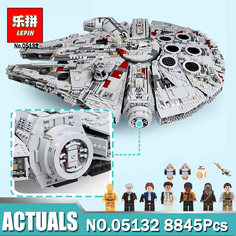 

Dropshipping Milennium Falcon Model 05132 compatible LegoINGlys 75192 Star Bricks Wars Kids Funny Blocks Toys