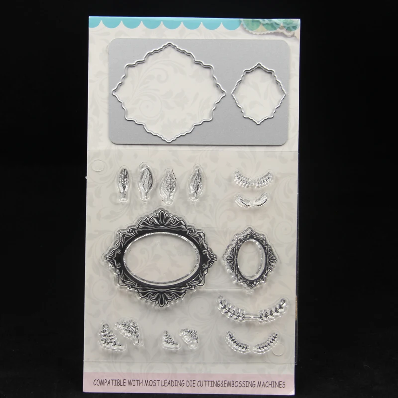 

ZFPARTY New Transparent Clear Silicone Stamp and Cutting Die set for DIY scrapbooking/photo album Decorative card making