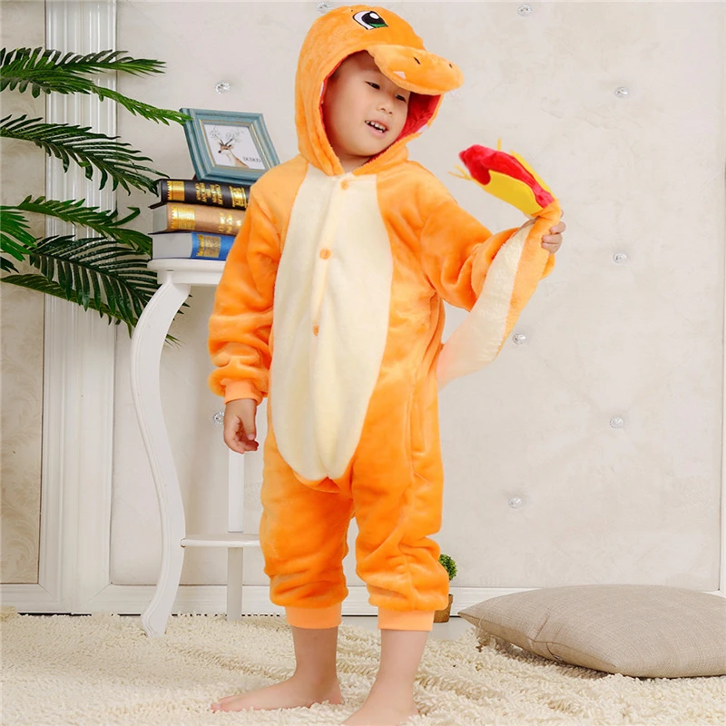 POKEMON CHARMANDER Pajamas Anime Unisex Pigiama Tutina Costume Cosplay UK 11