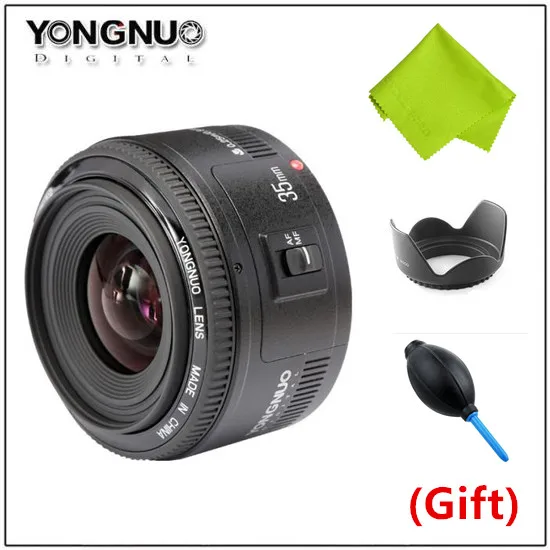 YONGNUO YN фиксированный EF YN50mm/YN35mm апертура AF Автофокус Объектив камеры 1:1. 8 стандартный основной объектив для Canon EOS