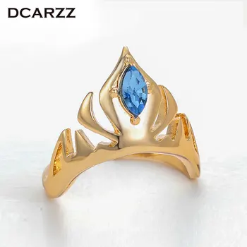 

Gold Color Elsa's Crown Ring for Girls Women Rhinestone Vintage Rings Fronze Anime/Cartoon Cosplay Costume Jewelry Wholesale
