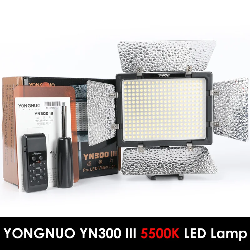 

Yongnuo YN300 III YN-300 III 5500K CRI95+ Pro LED Video Light with Remote Control,Support AC Power Adapter & APP Remote