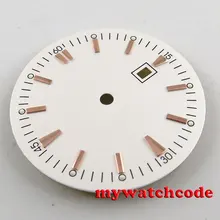 34,8 мм белый циферблат для ETA 2836 Mingzhu 2813 4813 движение D48
