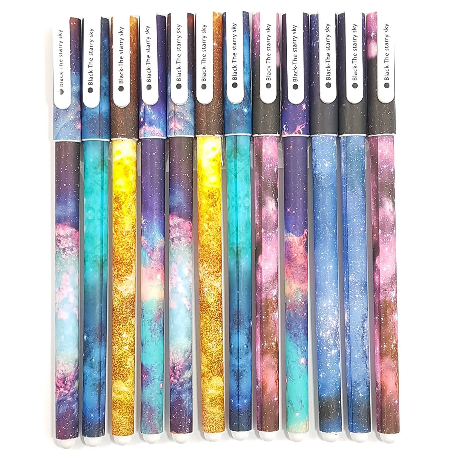 

10 colored pencils in different colors, fineliner with a thin lead, writing pens for drawing, writing, color accessories for s