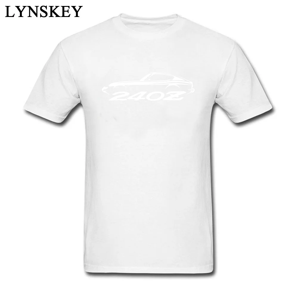 Round Collar 100% Cotton Men's T Shirts Funny Short Sleeve Tops Shirts Fashion Casual Tee Shirts Datsun 240Z Classic white