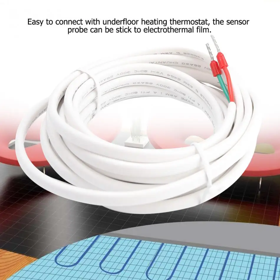 3 метра 10 кОм прецизионный датчик кабель Профессиональный Точный термостат для подогрева пола датчик температуры Prob