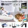 Receptor y transmisor de Audio con Bluetooth 5,0, adaptador inalámbrico SPDIF AUX 3,5mm para PC, TV, par de 2 auriculares, aptX LL HD, NFC, 80m ► Foto 3/6