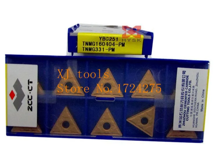 10pcs ZCC.CT TNMG160404-PM YBC251 TNMG331-PM