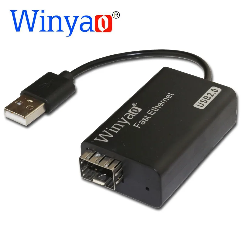 Winyao USB100F USB2.0 к 100FX SFP Настольный волоконный Ethernet сетевой адаптер-AX88772B NIC для ПК MacBook