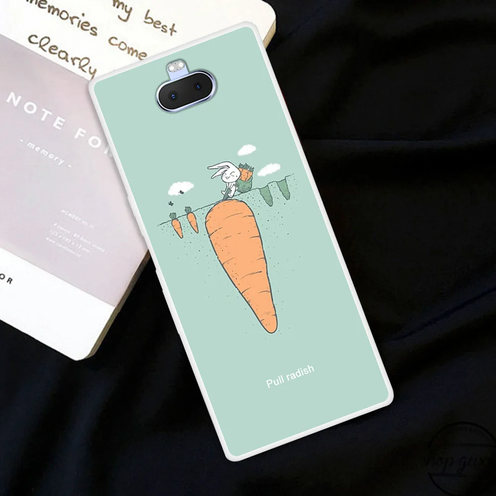 Модный чехол для телефона с милыми мультяшными животными Sony Xperia Xa3 Xa2 Xa1 Ultra L1 XZ3