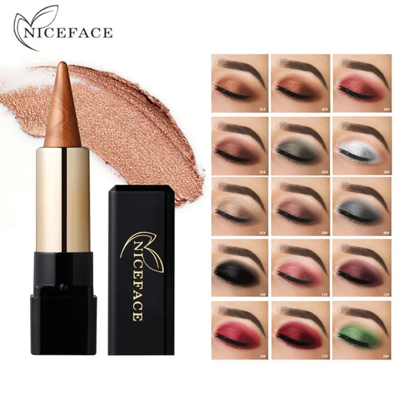 

Nice Face Glitter Maquiagem Pigment Eyes Makeup Glitter Nude Eyeshadow 20 Color EyeShadow Palette Shining Bright Makeup
