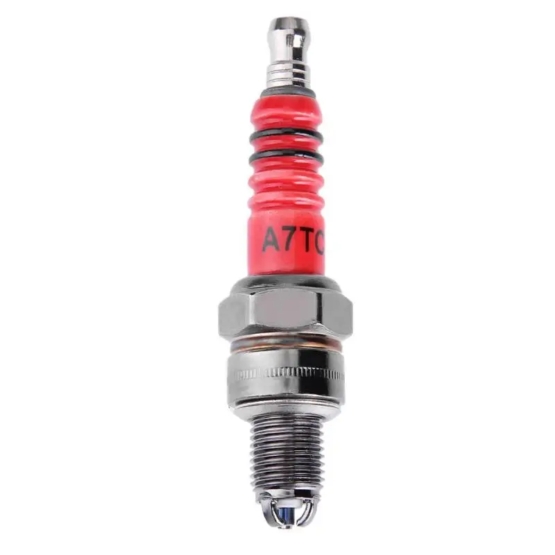 

VODOOL High Performance 3-Electrode Motorcycle Spark Plug A7TC Car Auto Vehicle Ignition Adapter For GY6 50cc-150cc ATV Scooter