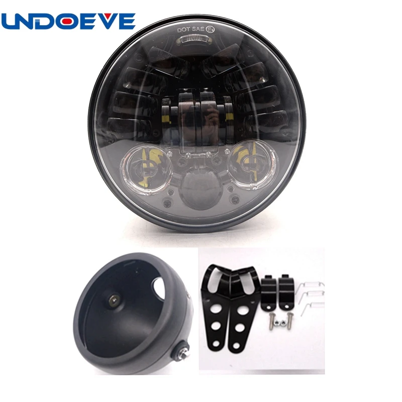 

Undoeve 5.75" LED Headlight Bucket For Suzuki Intruder VS VL 700 750 1500 800